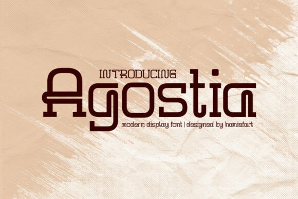 Agostia: A Modern Display Font for Campaign Design