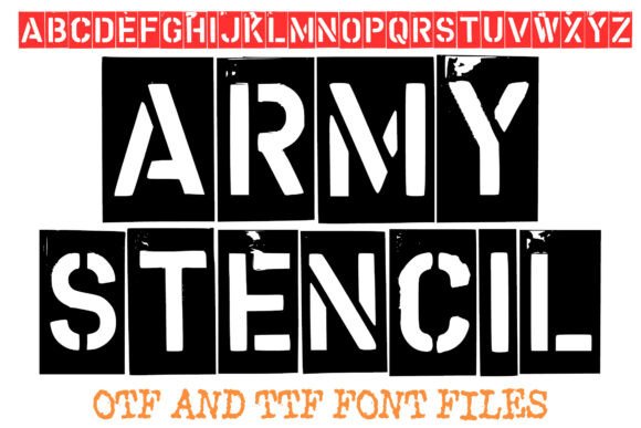 Army Stencil: The Rugged Typeface for Bold Craft Designs