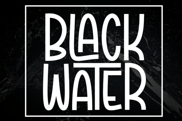 Black Water Font for Bold Craft Designs