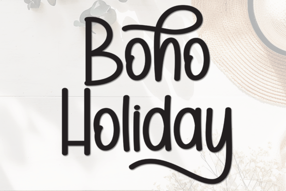 Boho Holiday Font: Warm Branding for Small Business