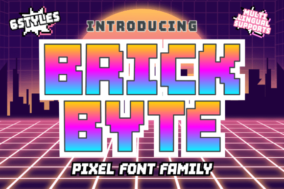 Brick Byte: A Bold Display Font for Modern Branding