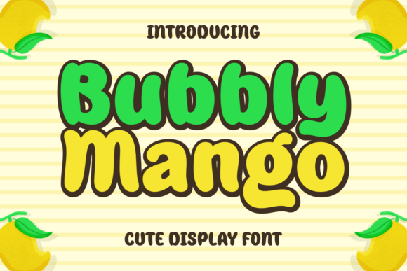 Bubbly Mango Typeface for Playful Branding