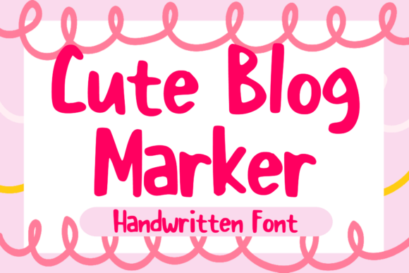 Cute Blog Marker: A Playful Display Font for Makers