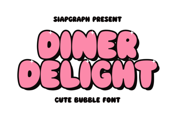 Diner Delight: A Retro Display Font for Playful Branding