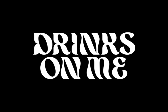Drinks on Me: A Bold Display Font for Makers