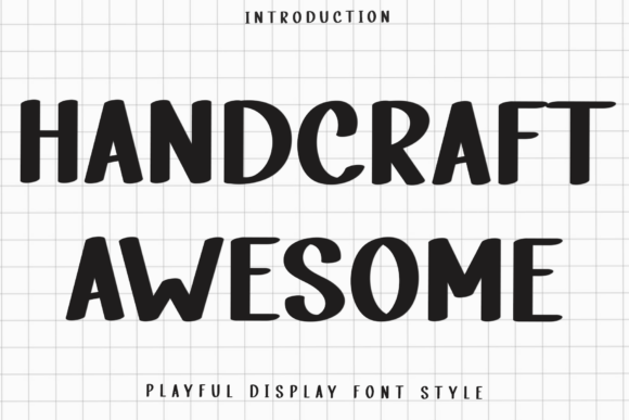 Elevate Editorial Design with Handcraft Awesome Typeface