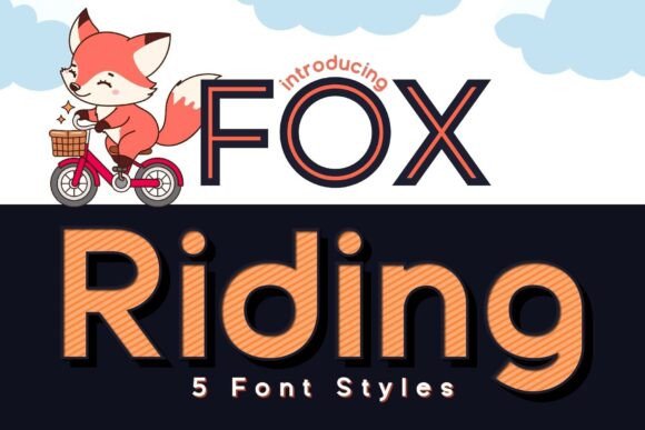 Fox Riding: A Charming Display Font for Makers