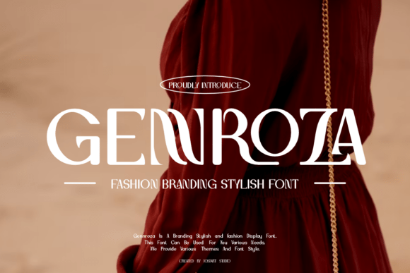 Gennroza: A Luxury Display Font for Modern Branding