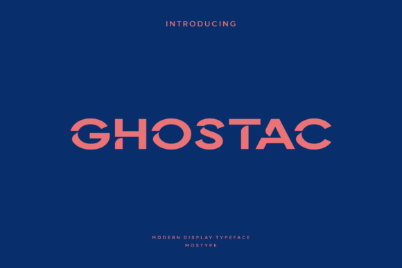 Ghostac Typeface: A Bold Display Font for Modern Web Brands