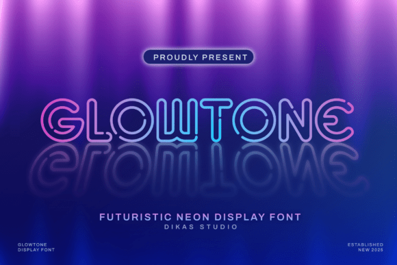 Glowtone: The Neon Display Font for Bold Branding