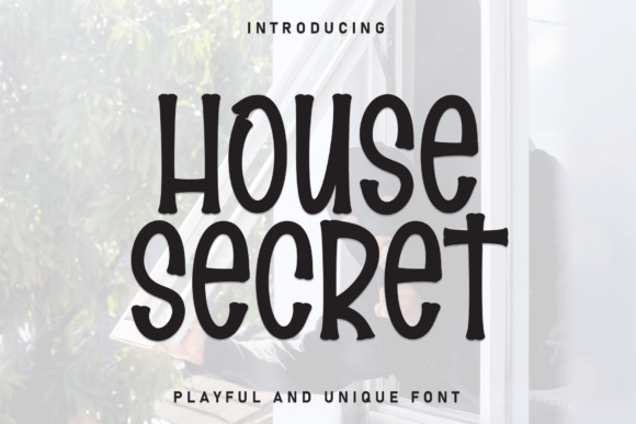 House Secret: A Friendly Display Font for Modern Campaigns