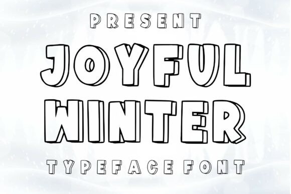 Joyful Winter: The Ultimate Chunky Display Font for Holiday Design