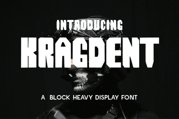 Kragdent: A Bold Display Font for Handmade Brands
