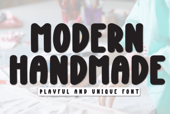 Modern Handmade: A Chunky Display Font for Bold Branding