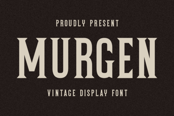 Murgen: A Bold Vintage Display Font for Strong Web Headers