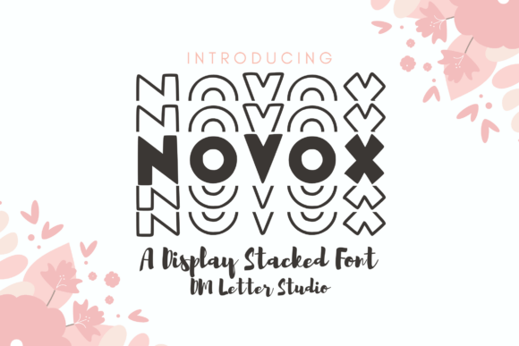 Novox Stacked: The Bold Display Font for Makers