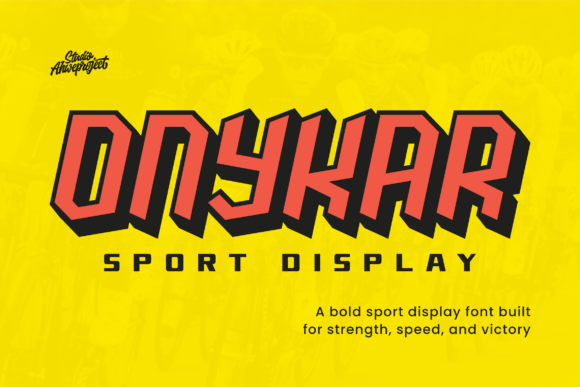 Onykar Typeface for Bold Sport Branding