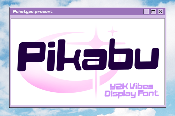 Pikabu: A Y2K Display Font for Retro Branding