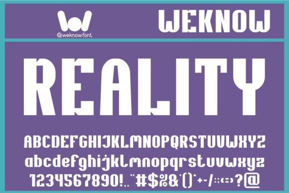 Reality: The Futuristic Display Font for Bold Branding