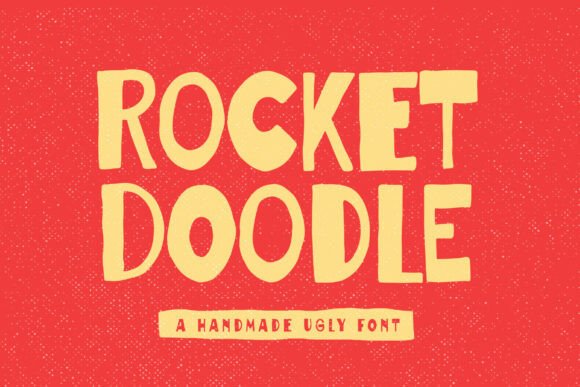 Rocket Doodle Font for Handmade Branding