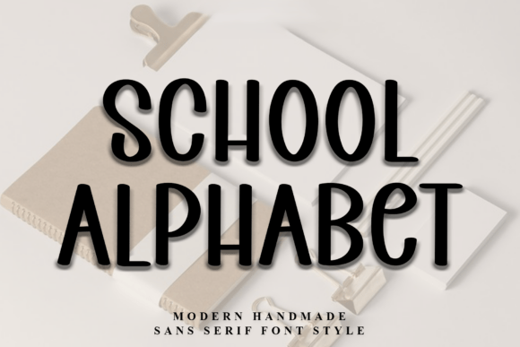 School Alphabet: The Soft Display Font for Branding