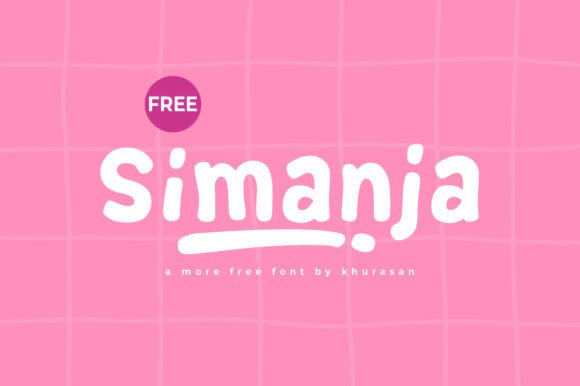 Simanja: A Modern Display Font for Web Design