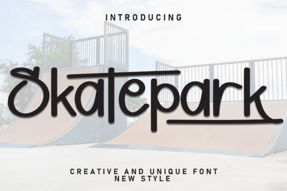 Skatepark: A Neat Display Font for Handmade Branding