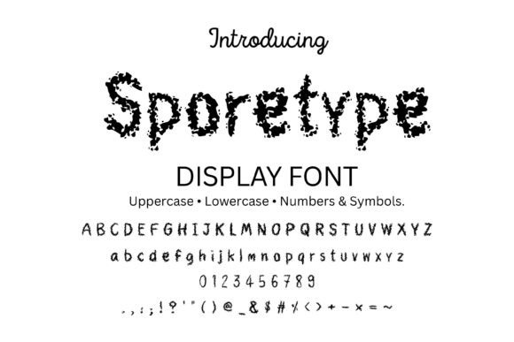Sporetype: The Ultimate Gritty Display Font for Horror & Thriller Design