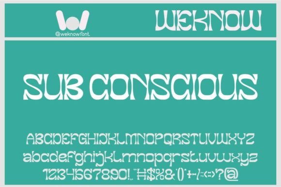 Sub Conscious: A Bold Display Font for Modern Editorial Design