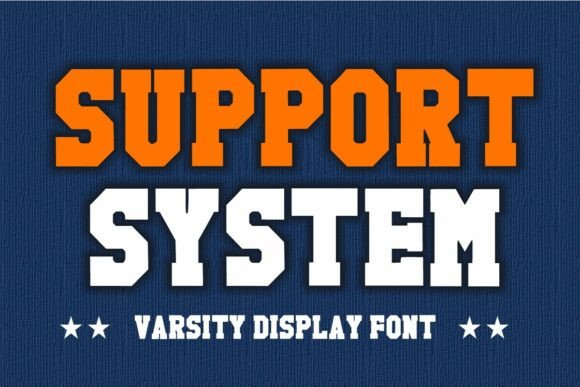Support System: A Bold Display Font for Modern Editorial Design