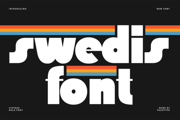 Swedis: A Bold Vintage Typeface for Modern Editorial Design