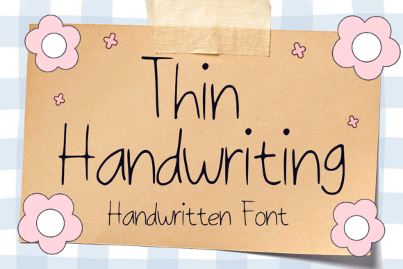 Thin Handwriting Font for Elegant Maker Branding