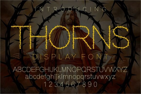 Thorns: A Bold Display Font for Modern Editorial Design