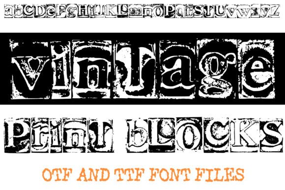 Vintage Print Blacks: A Timeless Display Font for Makers