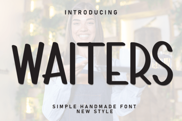 Waiters: A Warm Display Font for Editorial Design